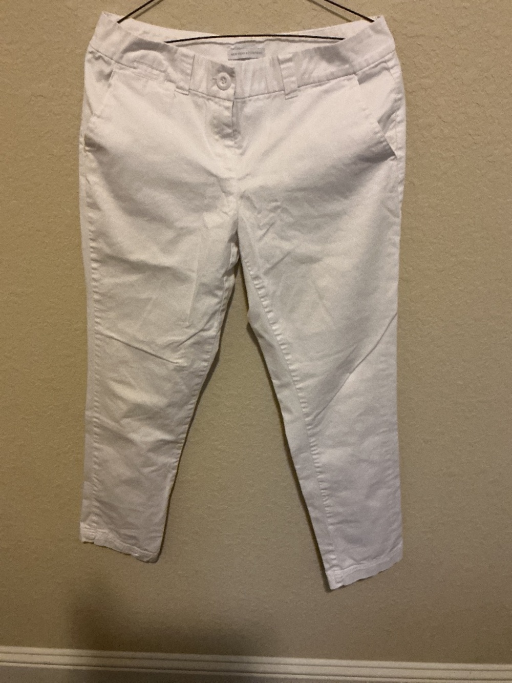 New York and Company cream Keller trouser size 6
